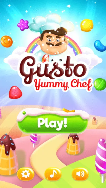 Gusto Yummy Chef - Match 3 Fruit Candy Puzzle Game - Screenshot 1