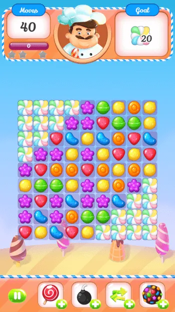 Gusto Yummy Chef - Match 3 Fruit Candy Puzzle Game - Screenshot 4