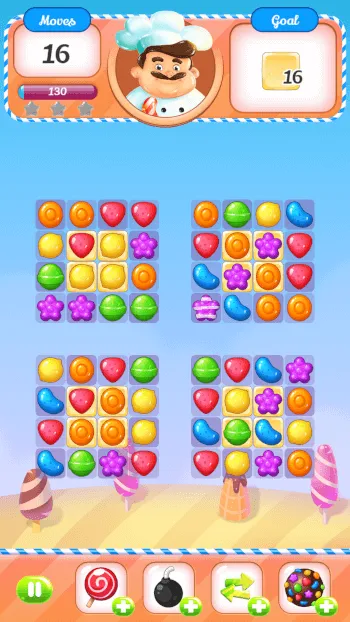 Gusto Yummy Chef - Match 3 Fruit Candy Puzzle Game - Screenshot 6